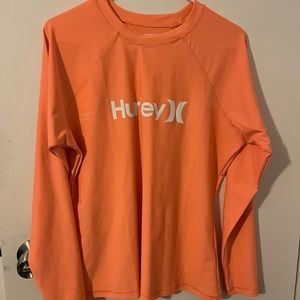 Womens Coral Hurley Active Top